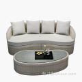 Outdoor Sofa Wasserdichte Rattan-Möbel Big Seil Sofa